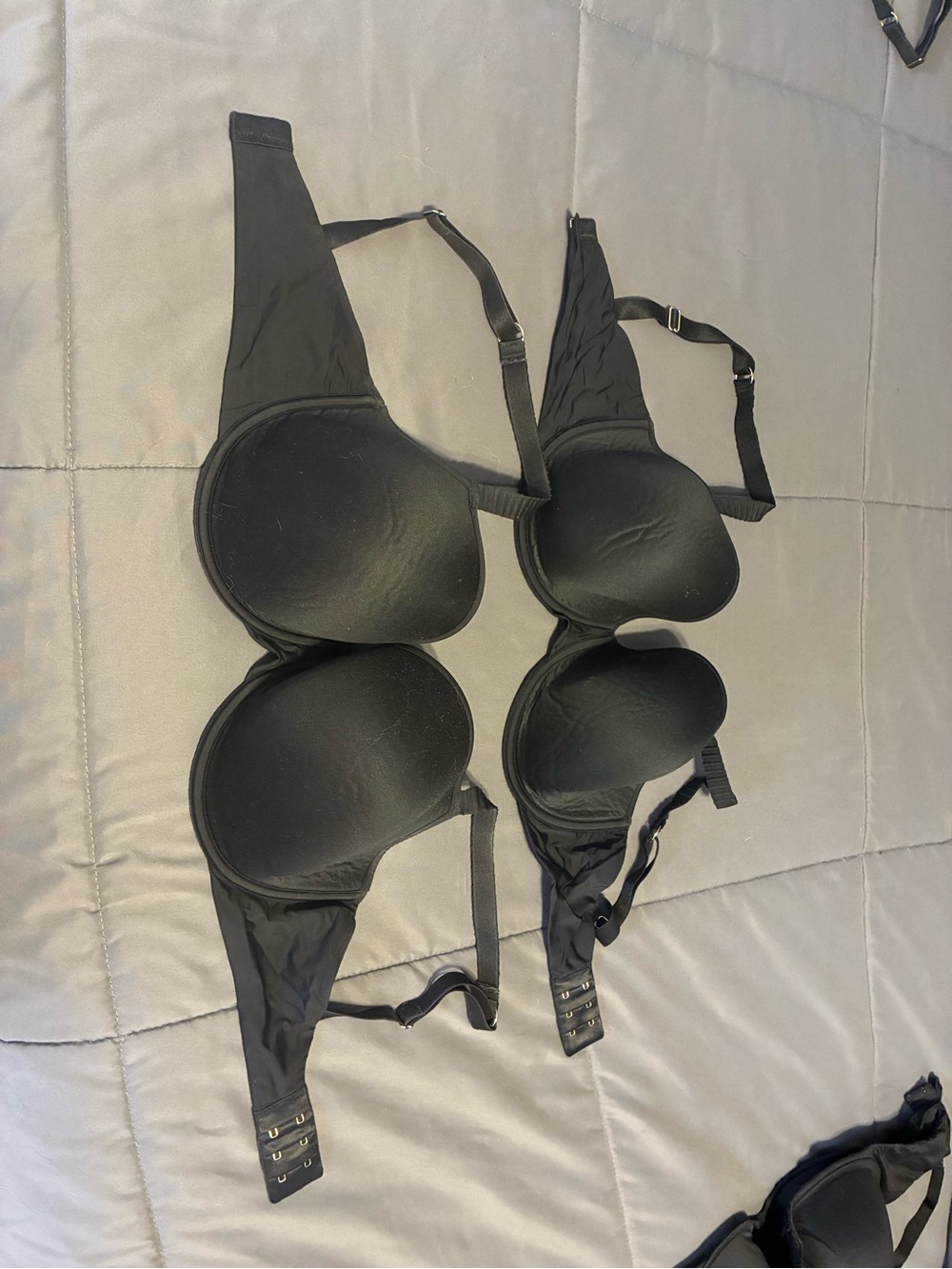SET OF 2 - ThirdLove Black Padded Underwire Bras